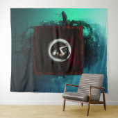 リングや輪 タペストリー (インサイチュ(横))