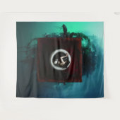 リングや輪 タペストリー (正面(横))