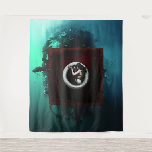 リングや輪 タペストリー (正面)