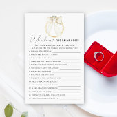 リングや輪&ボウブライダルシャワー花嫁を知っている最高の人