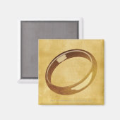 リングや輪 マグネット (正面/裏面)