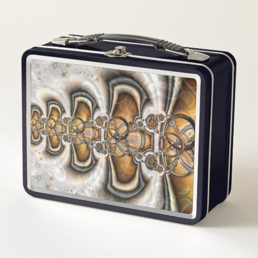 リングや輪 メタルランチボックス (正面)