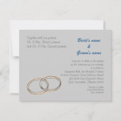 リングや輪 招待状 (正面)