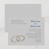 リングや輪 招待状 (正面/裏面)