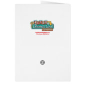 リングや輪-A-Ding-Dingネオンのサインレトロクリスマスカード (裏面)