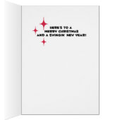 リングや輪-A-Ding-Dingネオンのサインレトロクリスマスカード (内側 (右))