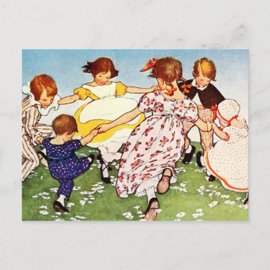 リングや輪aリングや輪バラ ポストカード (正面)