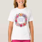 リングや輪Aリングや輪Oバラ Tシャツ (正面)