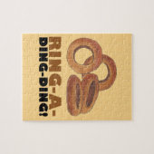 リングや輪A-Ding-Ding玉ねぎリングや輪リングや輪ジャンクフードグルメ ジグソーパズル (横)