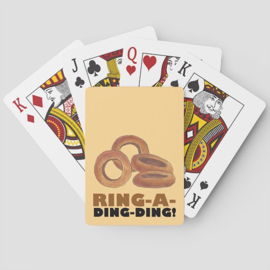 リングや輪A-Ding-Ding玉ねぎリングや輪リングや輪ジャンクフードグルメ トランプ (裏面)
