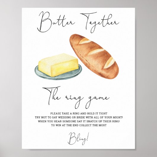 リングを渡そうゲームポスター Butter Together ポスター (正面)