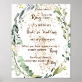 リングを飾ろう ハーブシャワーゲームサイン ポスター (正面)