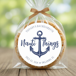 リングアンカーのバチェロレッテパーティー前のNauti Things ラウンドシール