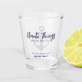 リングアンカー前のNauti Thingsバチェラー ショットグラス (正面)