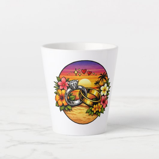 リングセレモニー カフェラテマグ (正面)