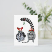 リングテイルレムールのホリデーカード シーズンカード (スタンド正面)