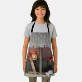 リングテールポッソムキュービーハウスキッズフルプリントエプロン エプロン (インサイチュ)