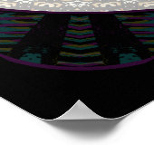 リングネックキジの円 ポスター (角)