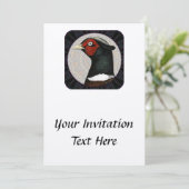 リングネックキジの円 招待状 (スタンド正面)