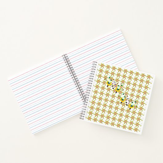 リングノート.アルファベット文字の書き込み ノートブック (内部)