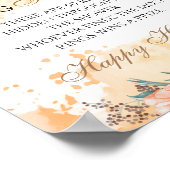 リングハントゲーム ブライダルシャワー 花のウェディングポスター ポスター (角)