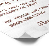 リングハント　サンキュー 結婚前のお祝いゲームサイン ポスター (角)