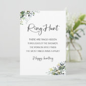 リングハント ブライダルシャワーゲーム 招待状 (スタンド正面)