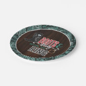 リングプレートの前にブーツと輝き - ターク ペーパープレート (アングル)