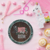 リングプレートの前にブーツと輝き - Turq ペーパープレート (パーティー)