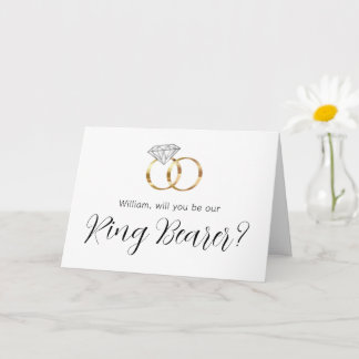 リングベアラーになってくれますか ダイヤモンドの結婚指輪 カード
