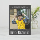 リングベアラーになってくれますか？ フォトカード 招待状 (スタンド正面)