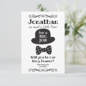 リングベアラーになってくれる？ ヴィンテージスタイル 招待状 (スタンド正面)