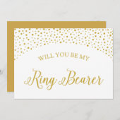 リングベアラーになりますか？ ウェディングプロポーズカード 招待状 (正面/裏面)