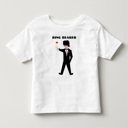 リングベアラーシャツ - 結婚式 - トドラーTシャツ (正面)
