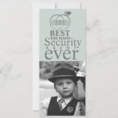 リングベアラー最高の写真カード セーブザデート (裏面)