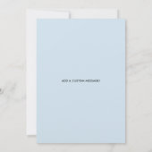 リングベアラー | スクリプトスタイルのカスタムウェディング 招待状 (裏面)