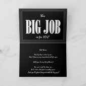 リングベアーに任命されたあなたへ　面白い招待状　バージョン２ 招待状 (内部)