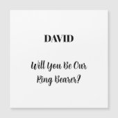 リングベラーシンプル名前をカスタムするミニマル結婚の (正面)