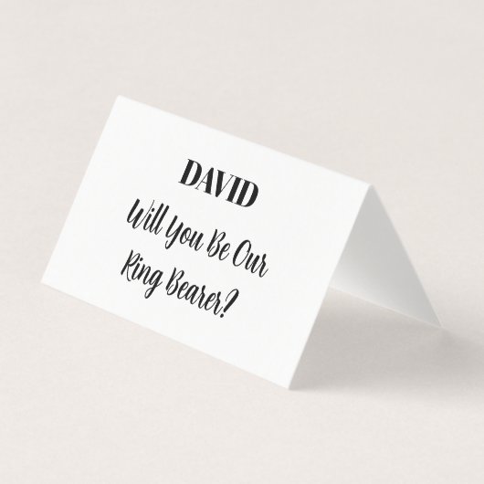 リングベラー結婚名前をカスタムするシンプルのミニマル (正面)