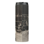 リングボクシングでボクサーを数えるレフェリー,ヴィンテージ タンブラー (裏面)