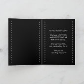 リングボーイの結婚式招待状 - 特別なご依頼 招待状 (内部)