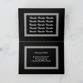 リングボーイを務めてくれた甥っ子へ 蝶ネクタイ姿の結婚式 ありがとう サンキューカード (内部)