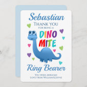 リングボーイ感謝カード 恐竜 サンキューカード (正面/裏面)