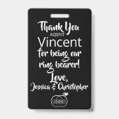 リングボーイ用セキュリティバッジ バッジ (裏面)