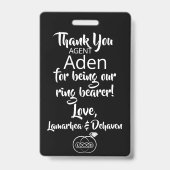 リングボーイ セキュリティバッジ バッジ (裏面)