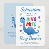 リングボーイ ページボーイ 感謝恐竜 サンキューカード (正面/裏面)