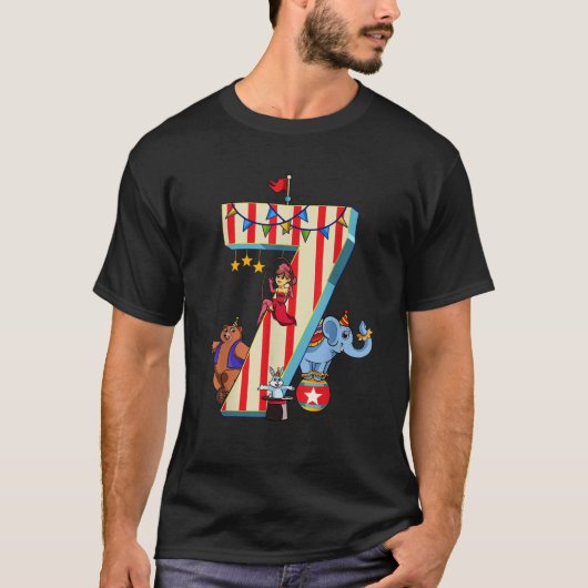 リングマスターキッズ7th誕生日カーニバルサーカステーマ tシャツ (正面)