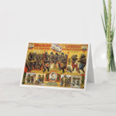 リングリング・ブロのポスタープリント付きグリーティングカード カード (正面)