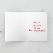 リングル、ジングル、ホーホー、パーティーを新年まで シーズンカード (内部)