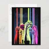 リング付きの手 – カラー ポストカード (正面/裏面)